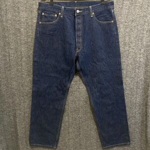 VTG Levis 501 Jeans Men 38x32 (Fit 36x30) Blue Denim Straight Button Fly Red Tab